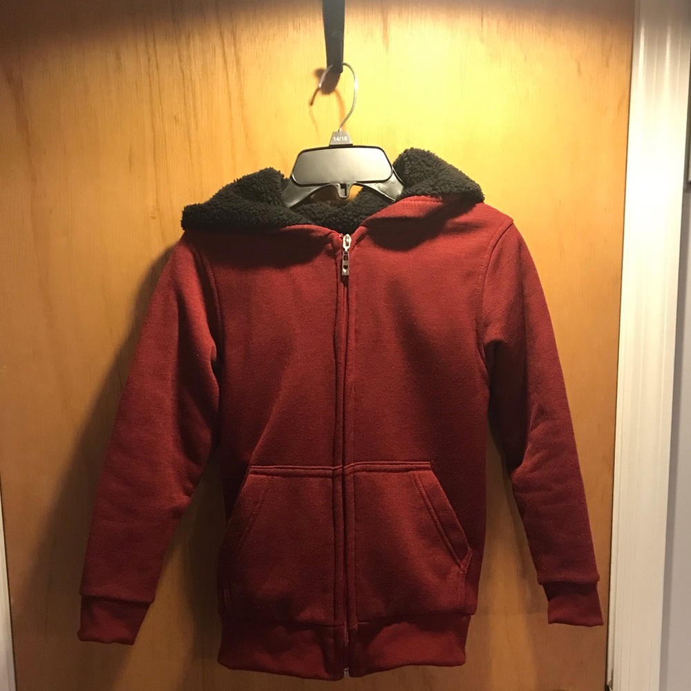 Boys Sherpa Lined Hoodie